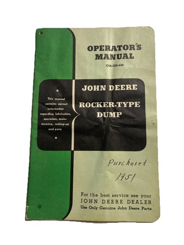 John deere rocker type dump - john,